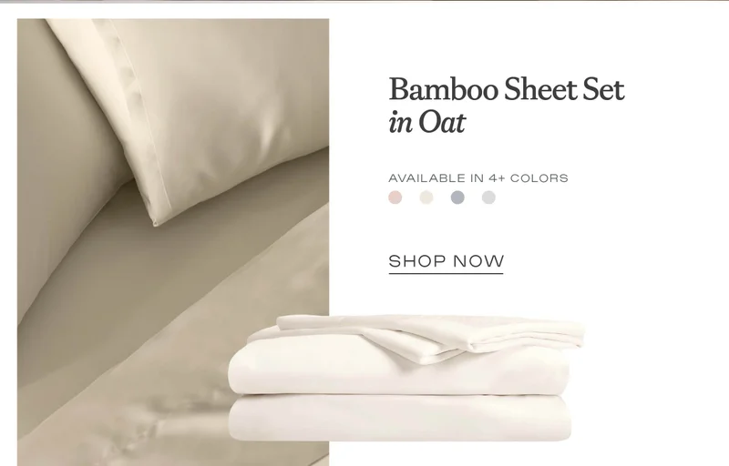 Bamboo Sheet Set - Shop Now Bamboo Sheet Set - Shop Now