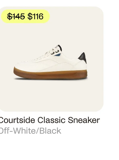Courtside Classic Sneaker Off-White/Black