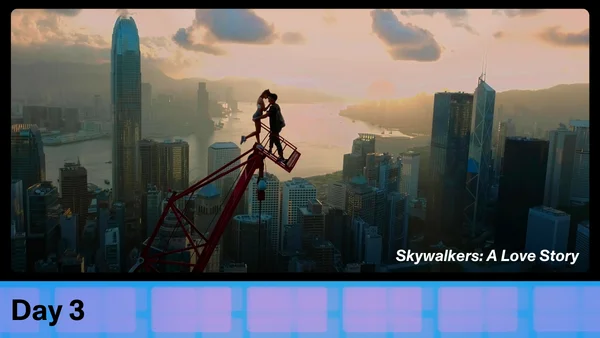 Film still of "Skywalkers: A Love Story"