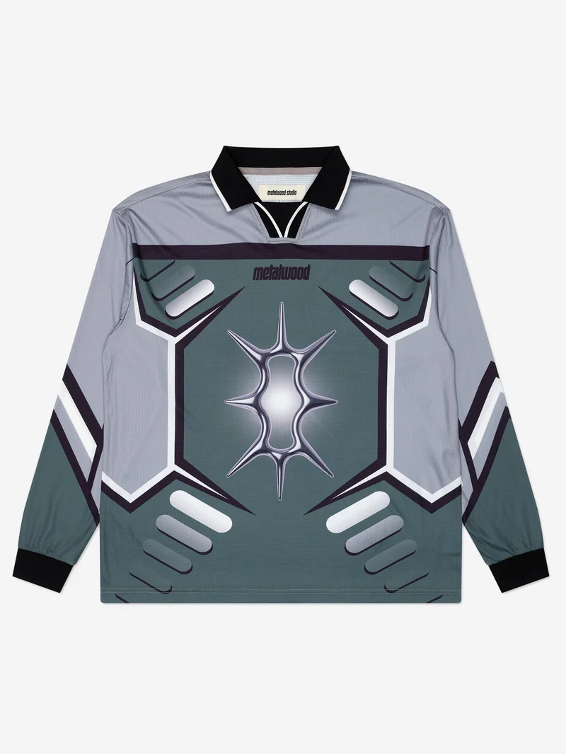 Image of Metalwood X-Games Ls Jersey - Steel/Moss