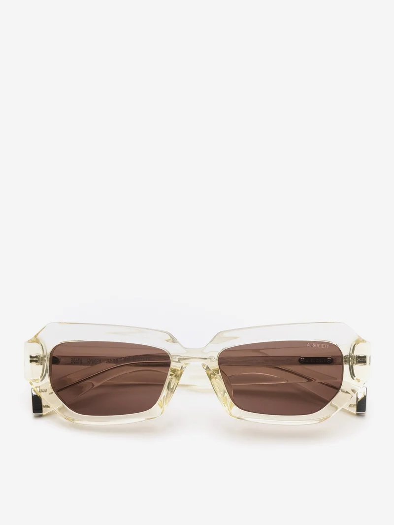 Image of A.SOCIETY Inari Sunglasses  - Honey/Dark Brown