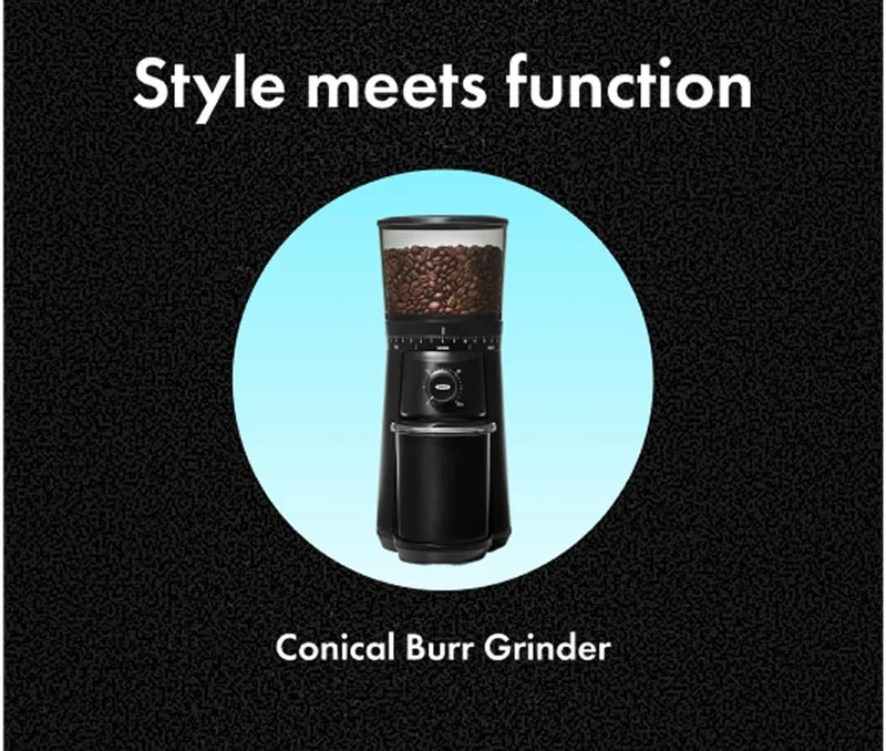 Style meets function. Conical Burr Grinder