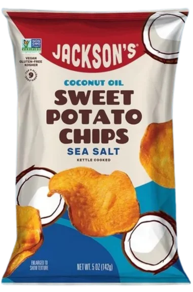 Image of Jackson's Sea Salt Sweet Potato Chips with Coconut Oil