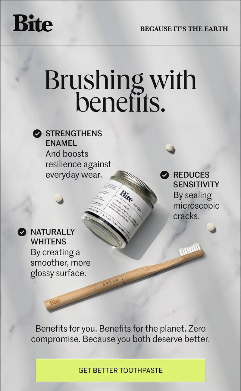 Brushing with benefits.