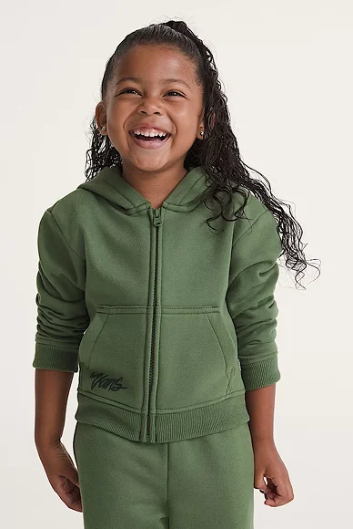 Little Kids Unicorn Zip Hoodie
