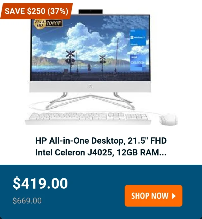 HP All-in-One Desktop, 21.5