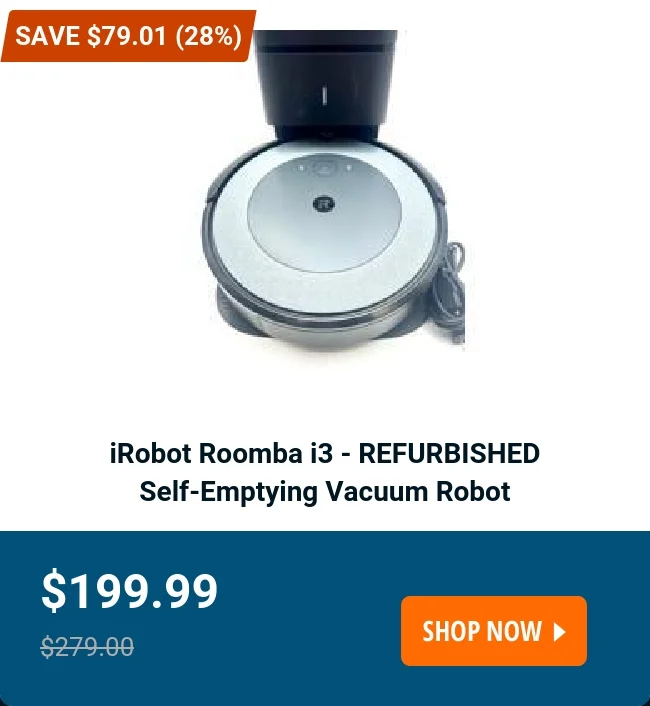 iRobot Roomba i3 - REFURBISHED