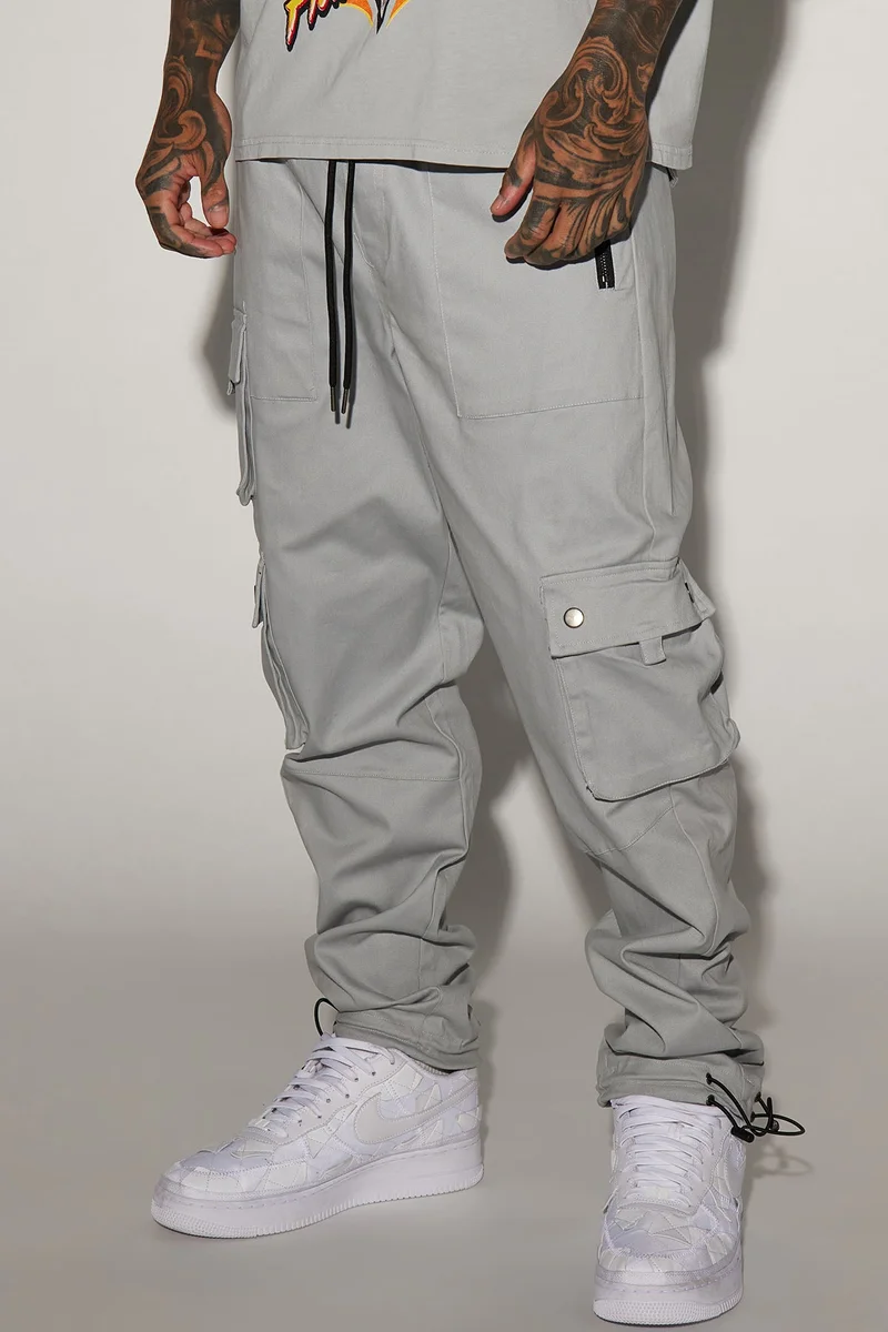 Image of Roaming Twill Cargo Pants - Grey