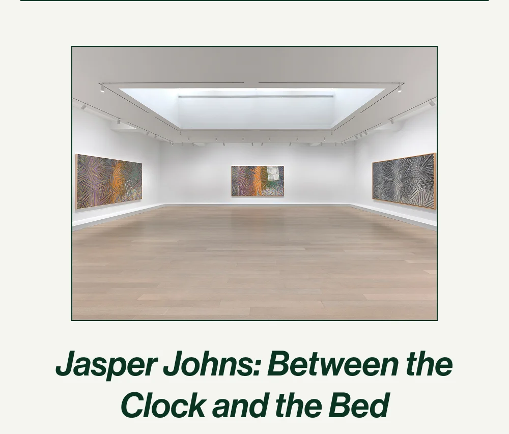 Jasper Johns: Between the Clock and the Bed