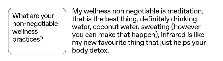What are your non-negotiable wellness practices?