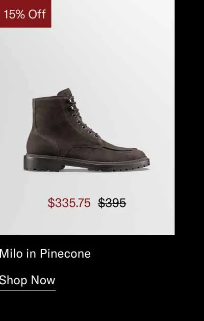 Milo in Pinecone. Shop Now