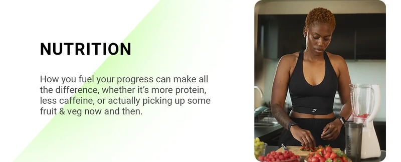 NUTRITION How you fuel your progress can make all the difference, whether it’s more protein, less caffeine, or actually picking up some fruit & veg now and then.