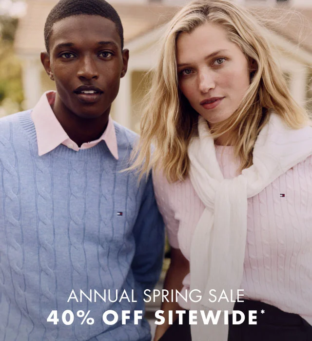 Annual Spring sale                                            40% off sitewide*