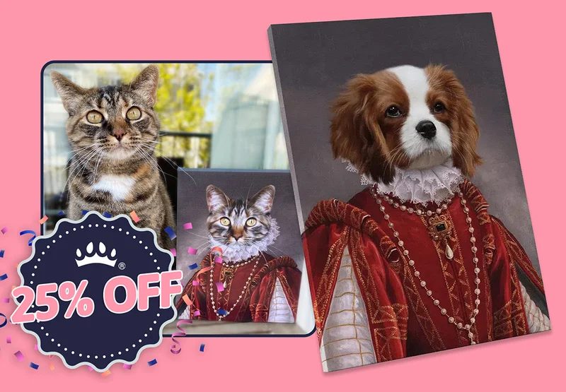 25% OFF The Queen of Roses Pet Portrait