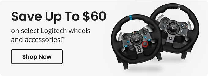 Save Up To $60 on select Logitech wheels and accessories! | Shop Now