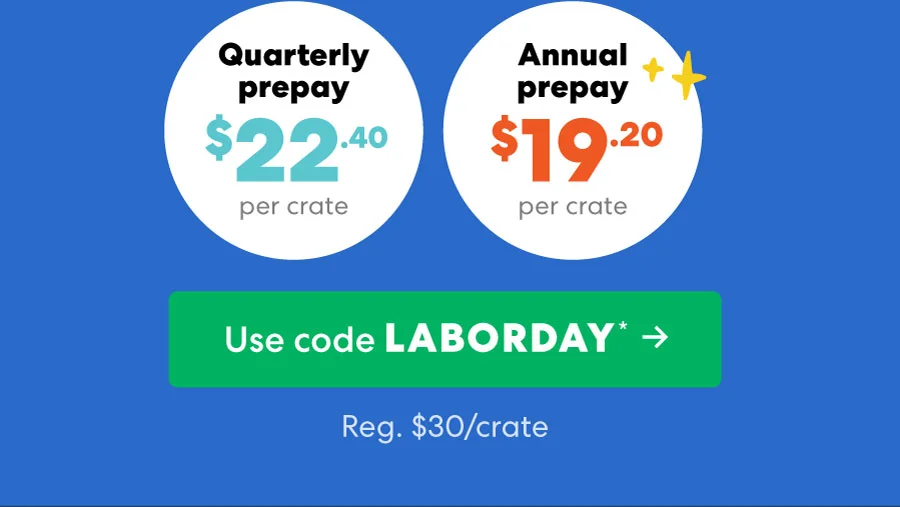 Use code LABORDAY ->
