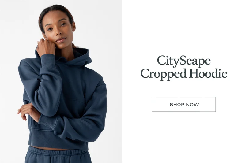 Shop Now: Women's Cityscape Cropped Hoodie