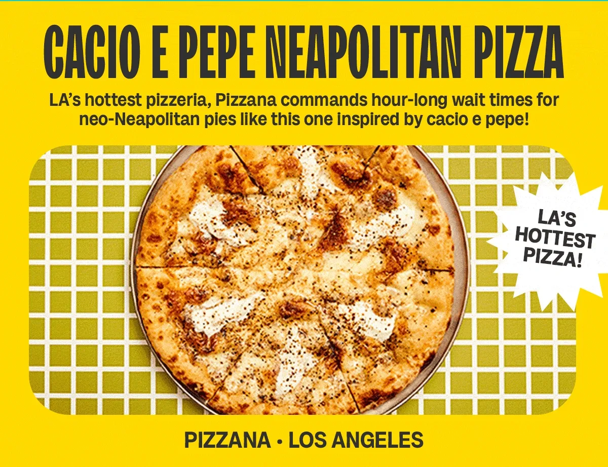 Cacio E Pepe Neapolitain Pizza.