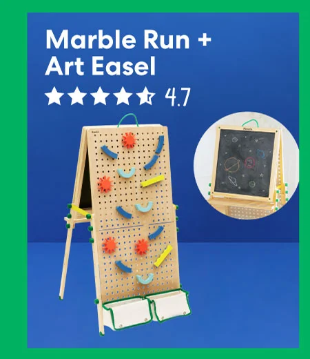 Marble run + Art Easel
