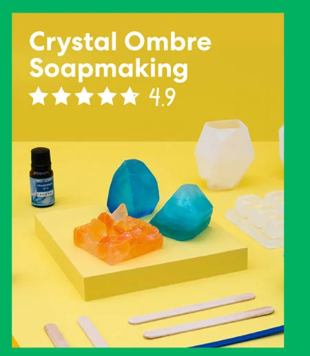 Crystal Ombre Soapmaking