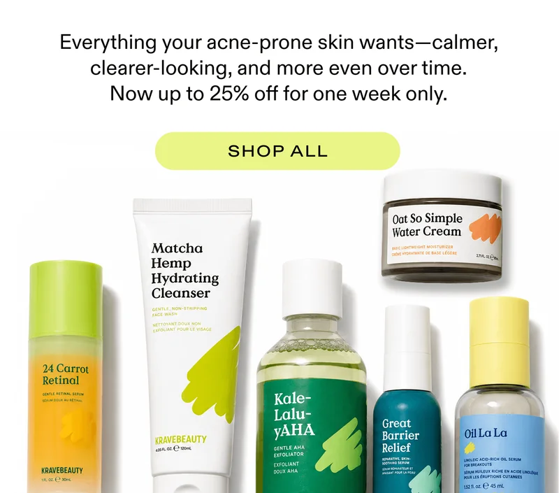 Shop for your acne-prone skin, now up to 25% off - Shop now