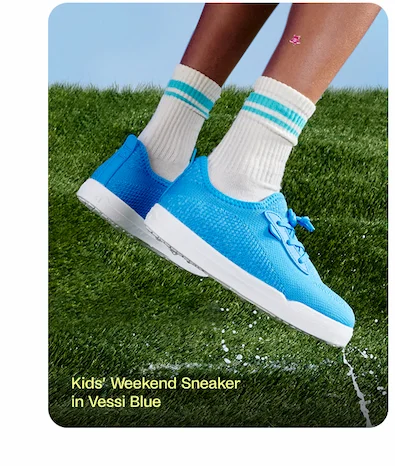 Kids Weekend Sneaker in Vessi Blue
