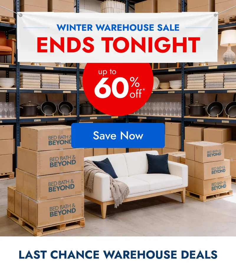 Up to 60% off ends tonight