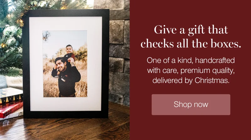 Give a gift that checks all the boxes. One of a kind, handcrafted with care, premium quality, delivered by Christmas.
