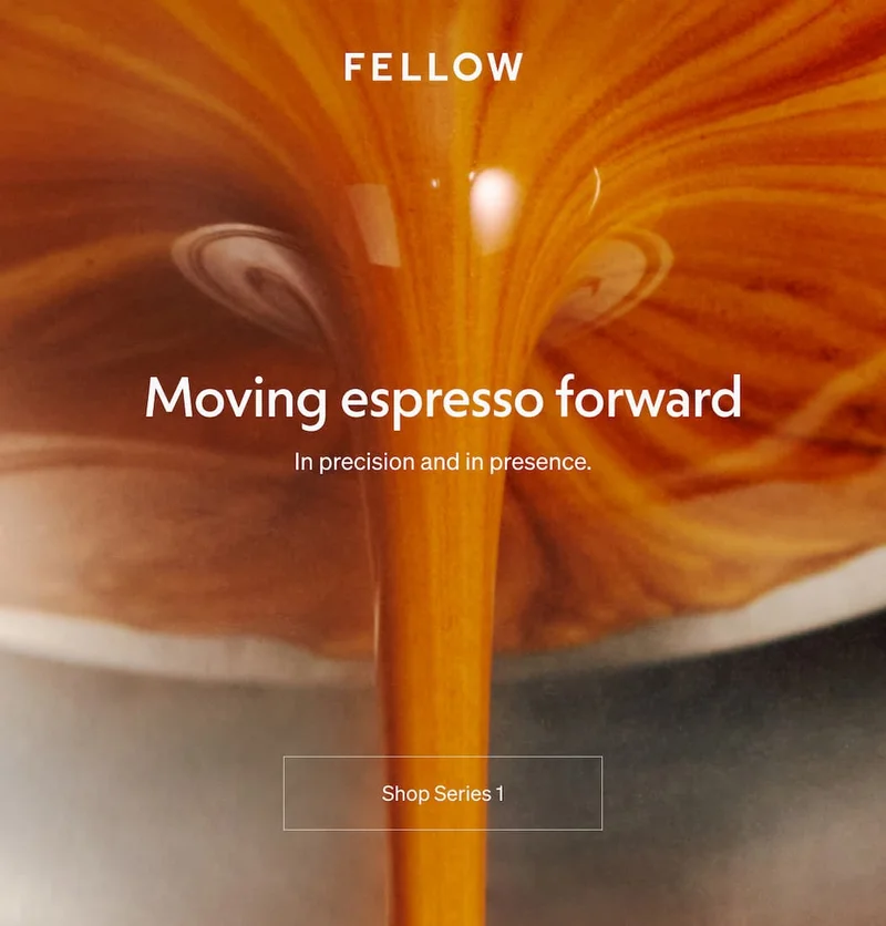 Moving espresso forward