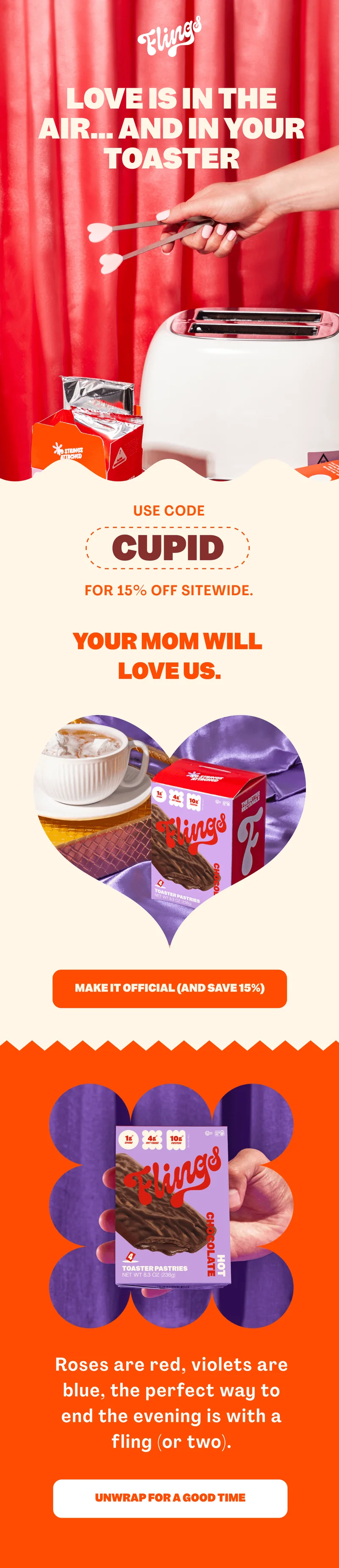 USE CODE CUPID FOR 15% OFF SITEWIDE.
