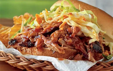 image of Apple-Smoked Pulled Pork Sandwich