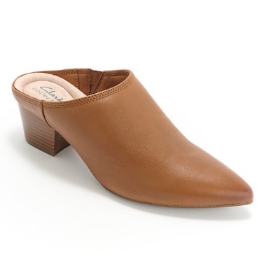 Clarks Collection Leather Mules - Ellanie Pace