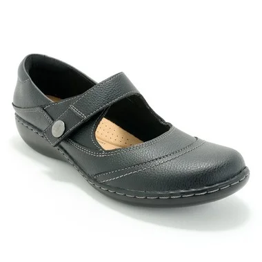 Clarks Collection Leather Slip-On Mary-Janes -Ashland Elayne