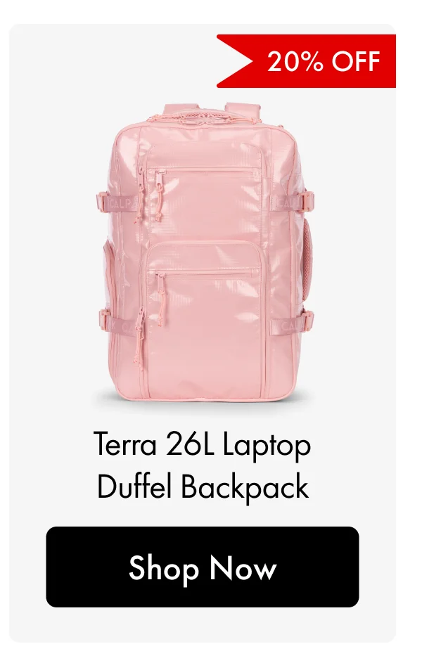 20% OFF | Terra 26L Laptop Duffel Backpack | Shop Now