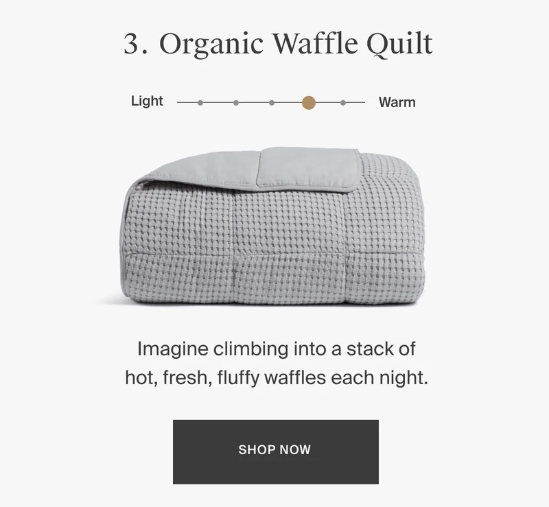 Shop Organic Waffle Quilt