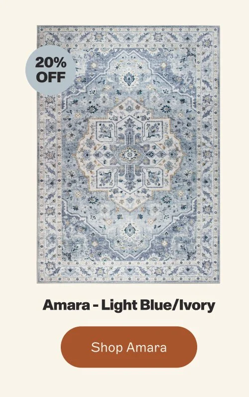 20% OFF Amara - Light Blue/Ivory shop amara