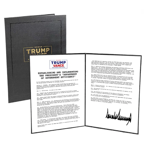 Trump Signed Executive Order Folder