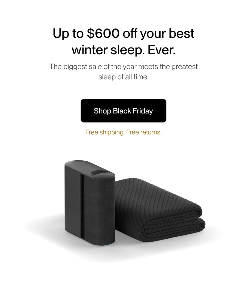 Up to $600 off your best winter sleep. Ever. The biggest sale of the year meets the greatest sleep of all time.