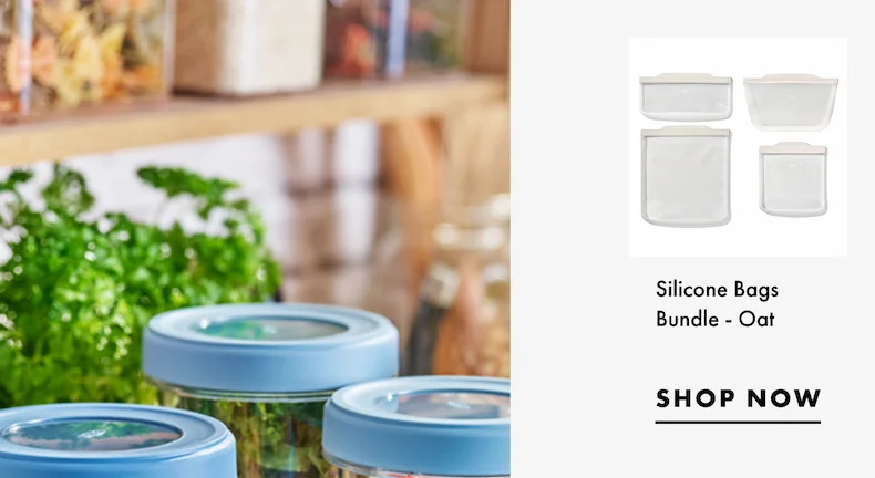 Silicone Bags Bundle - Oat | Shop Now