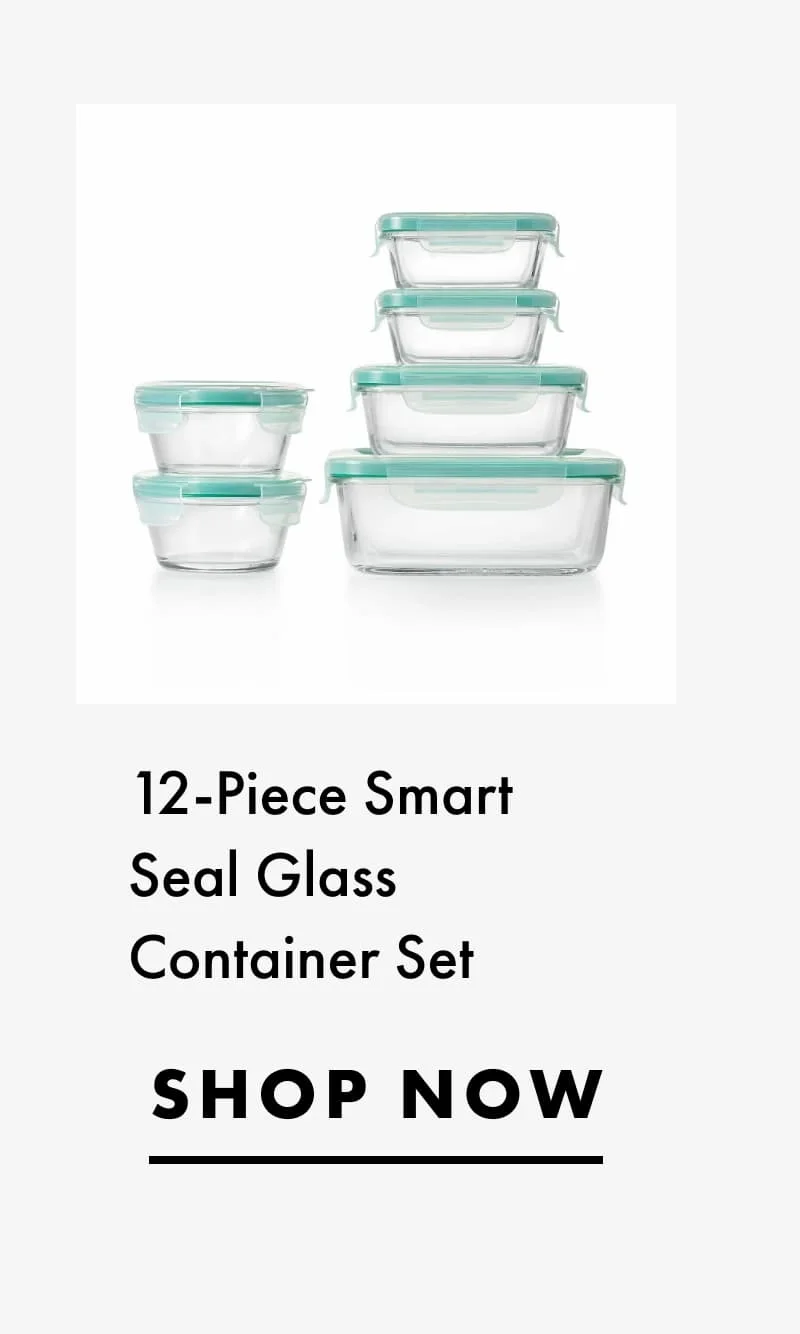 12-Piece Smart Seal Glass Container Set | Shop Now