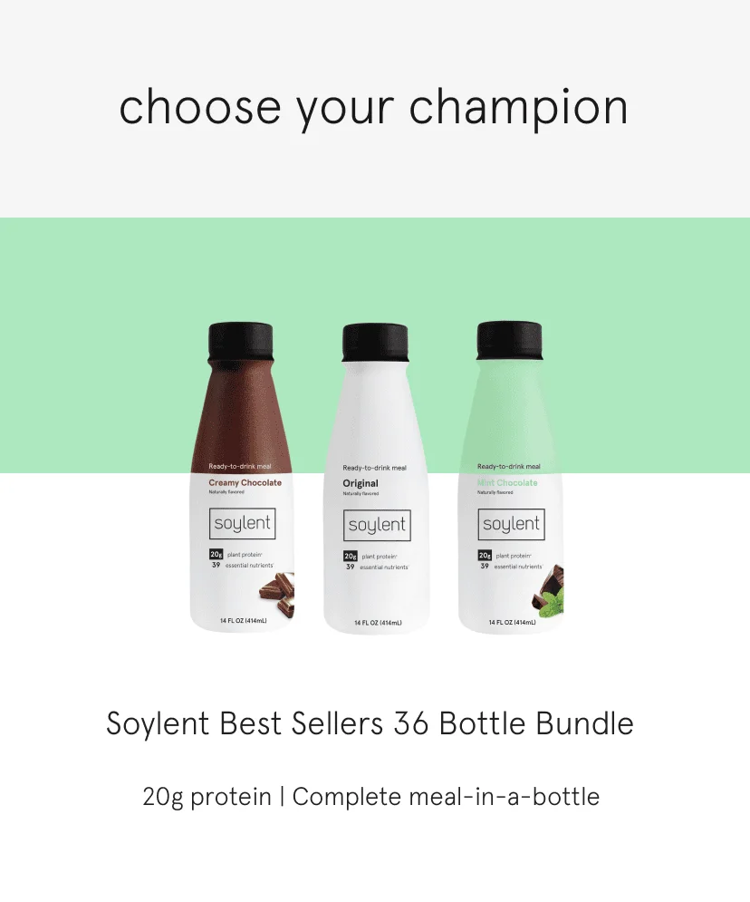 soylent bestsellers 36 bottle bundle
