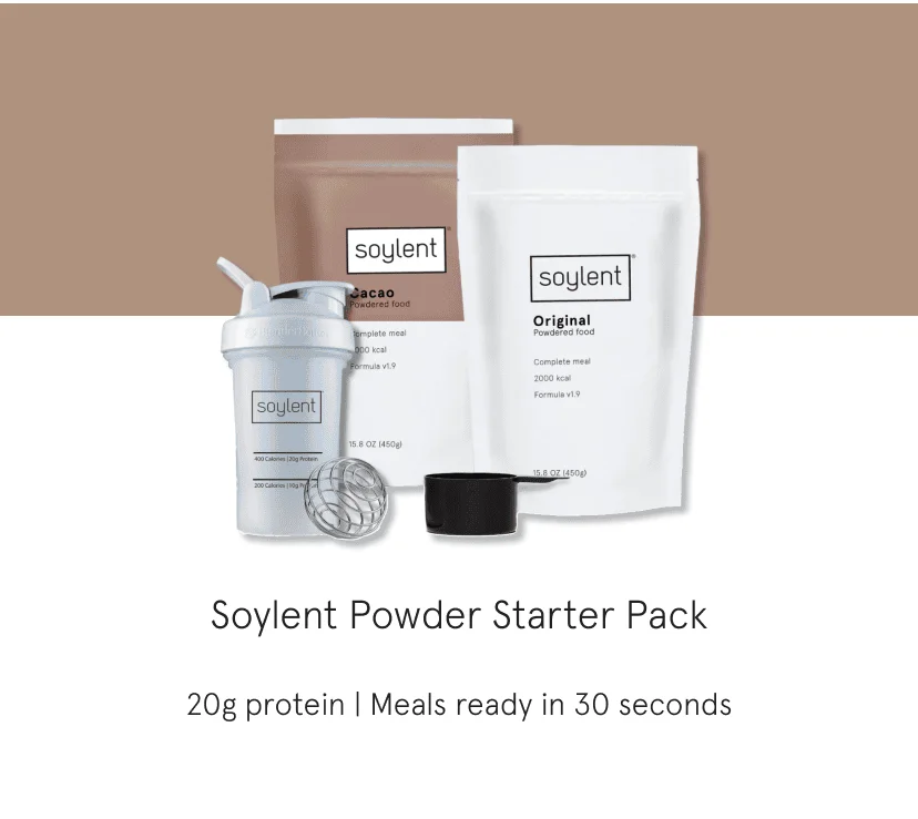 soylent powder starter pack
