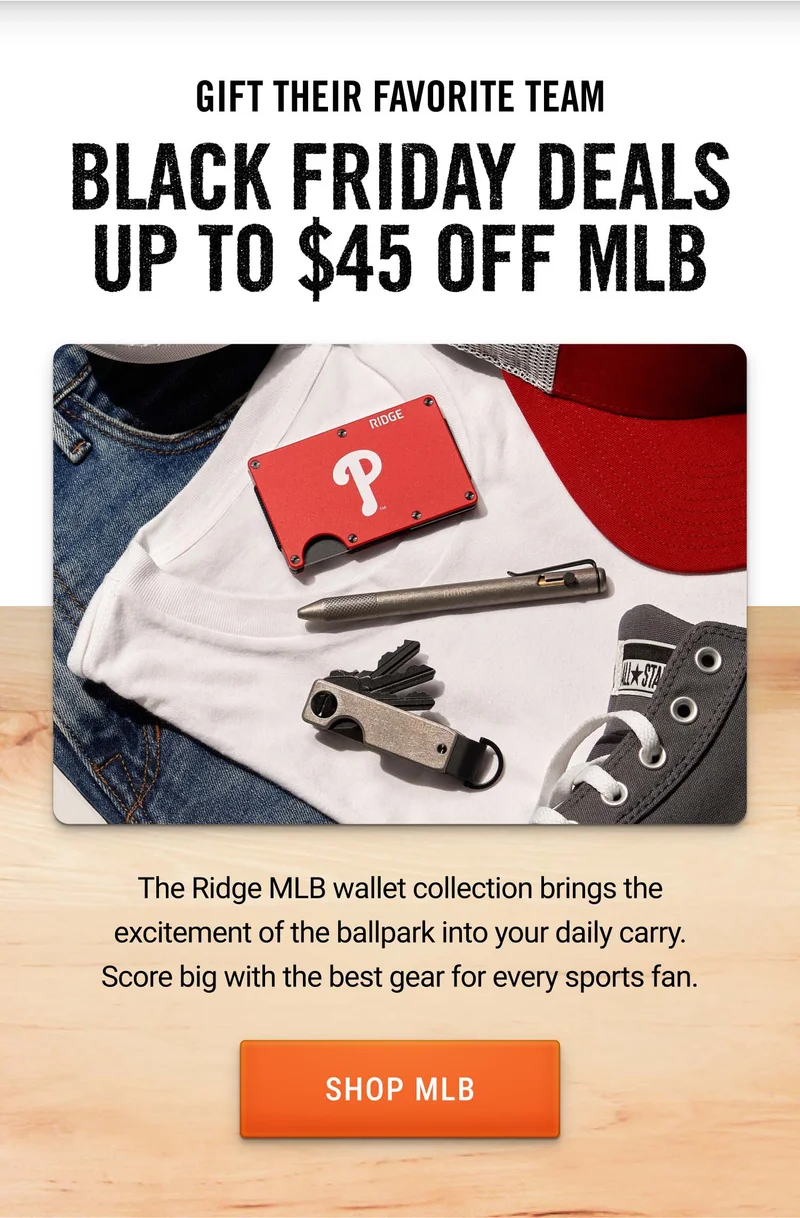 Black Friday Deals Up to $45 Off MLB Wallets