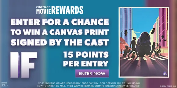 ENTER FOR A CHANCE TO WIN A CANVAS PRINT SIGNED BY THE CAST - IF - 15 POINTS PER ENTRY | ENTER NOW >