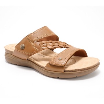 Clarks Collection Leather Slide Sandals - April Raelyn