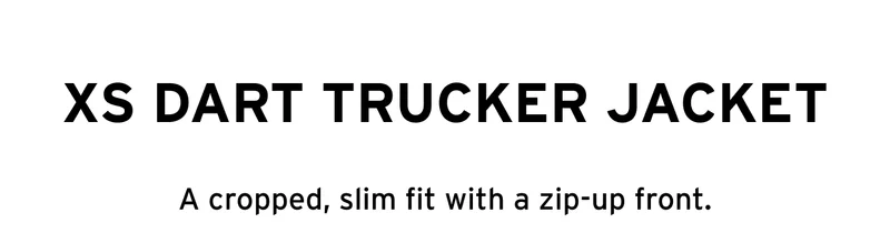 XS DART TRUCKER JACKET