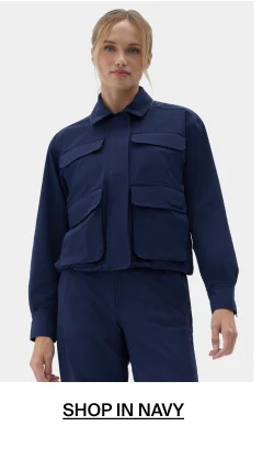 Shop Nan Field Jacket in Navy