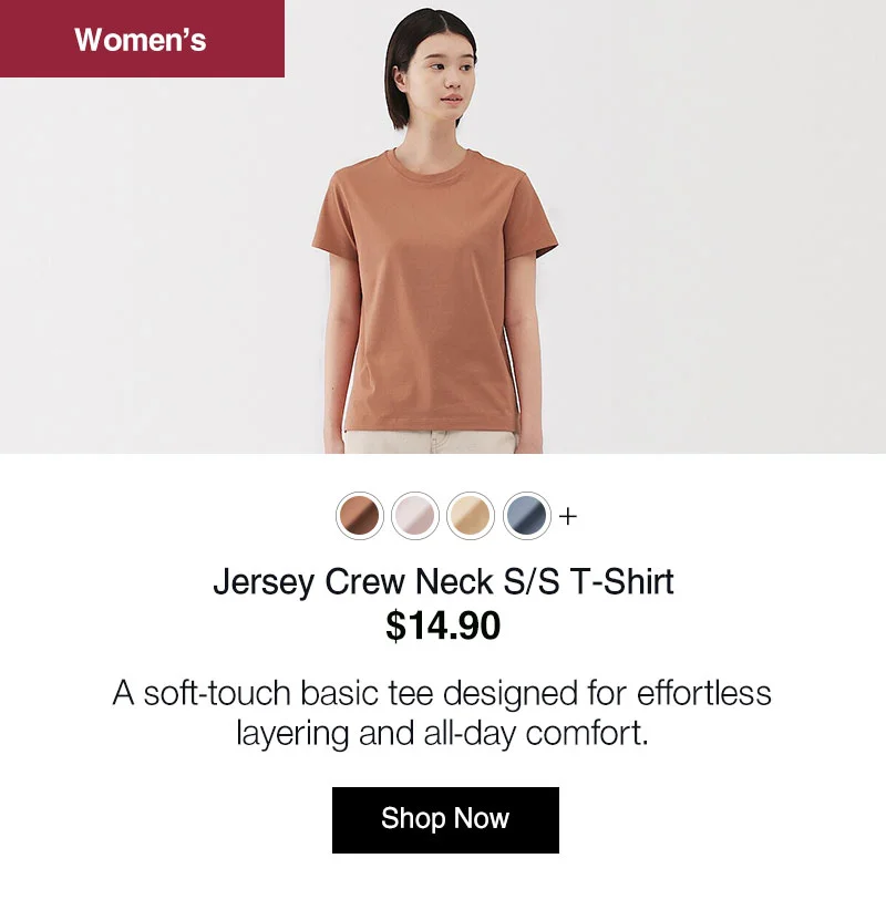 Shop Jersey Crew Neck S/S T-Shirt