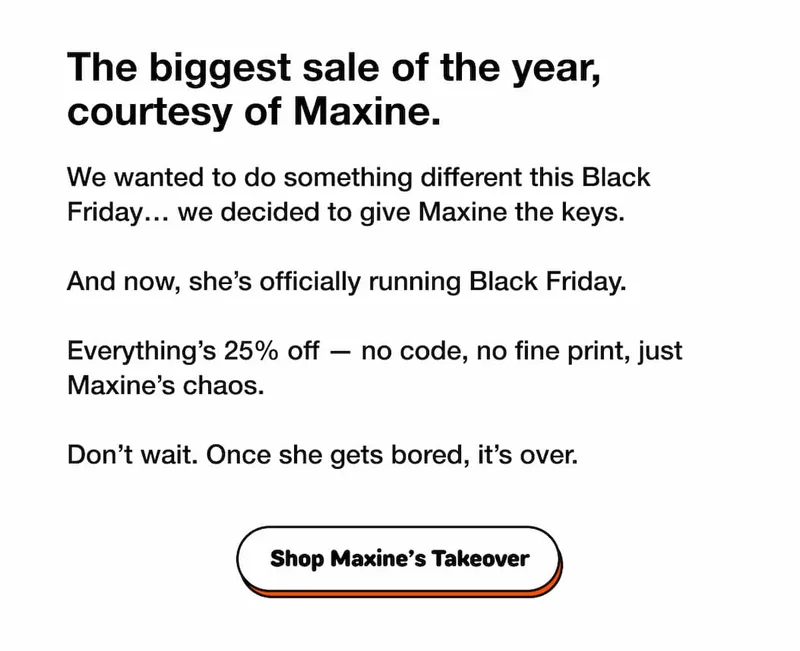 The biggest sale of the year, courtesy of maxine.