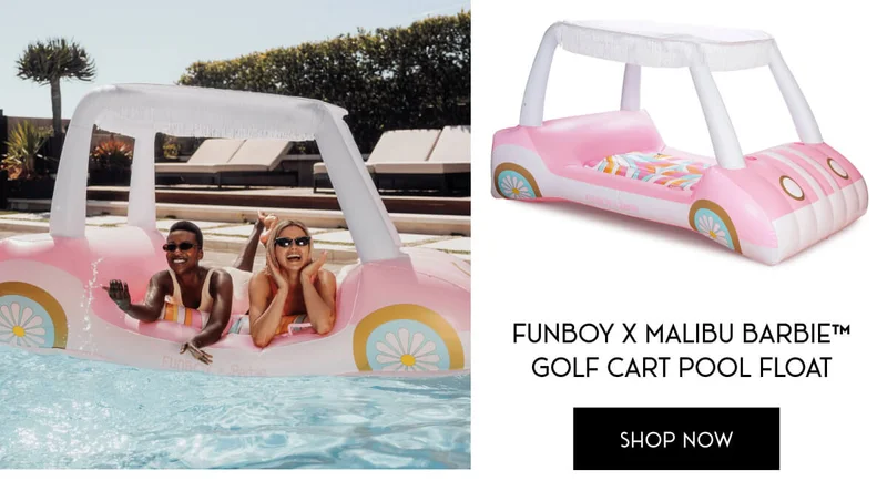 FUNBOY X MALIBU BARBIE™️ GOLF CART POOL FLOAT